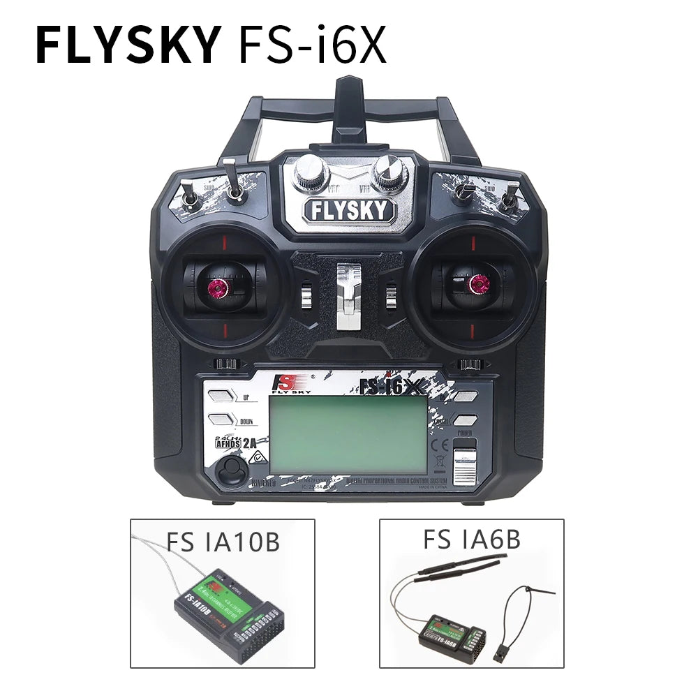 Flysky FS-i6X 10CH 2.4GHz RC Transmitter with Receiver