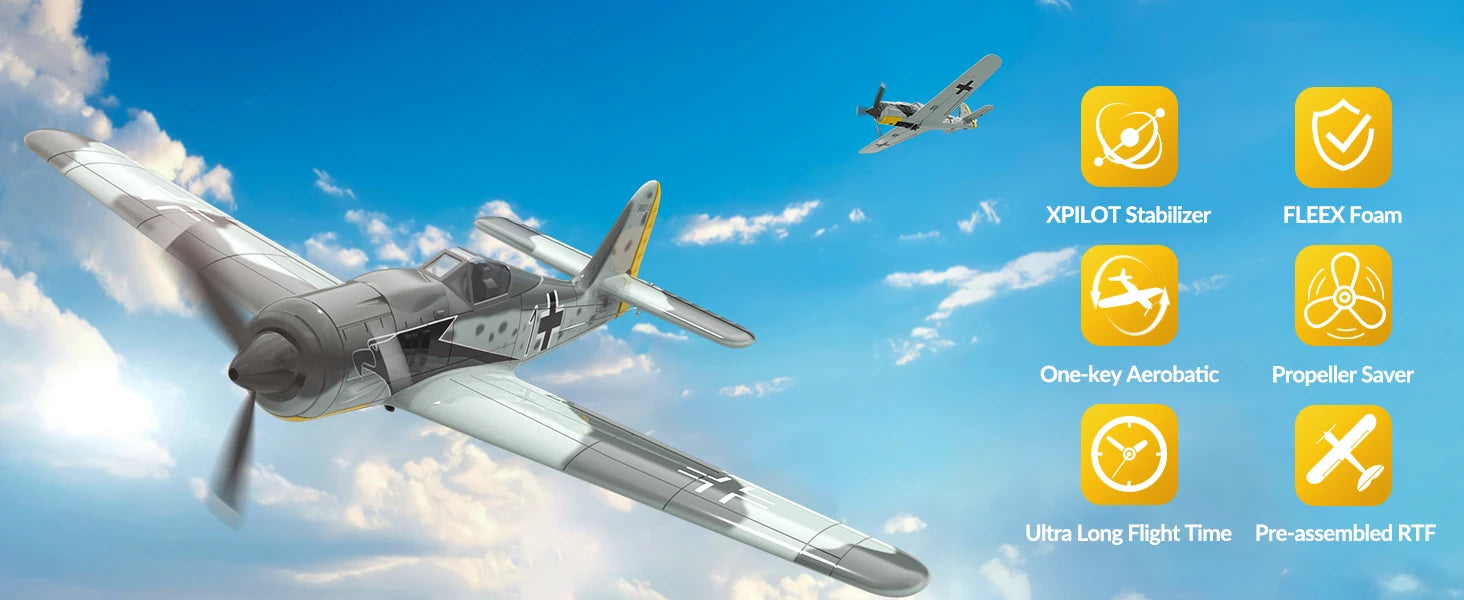 Volantex Spitfire RC Plane 2.4G 4CH Warbird – 400mm RTF