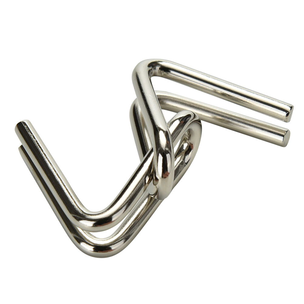 8-Piece Metal IQ Brain Teaser Set – Montessori Wire Puzzles for Kids & Adults