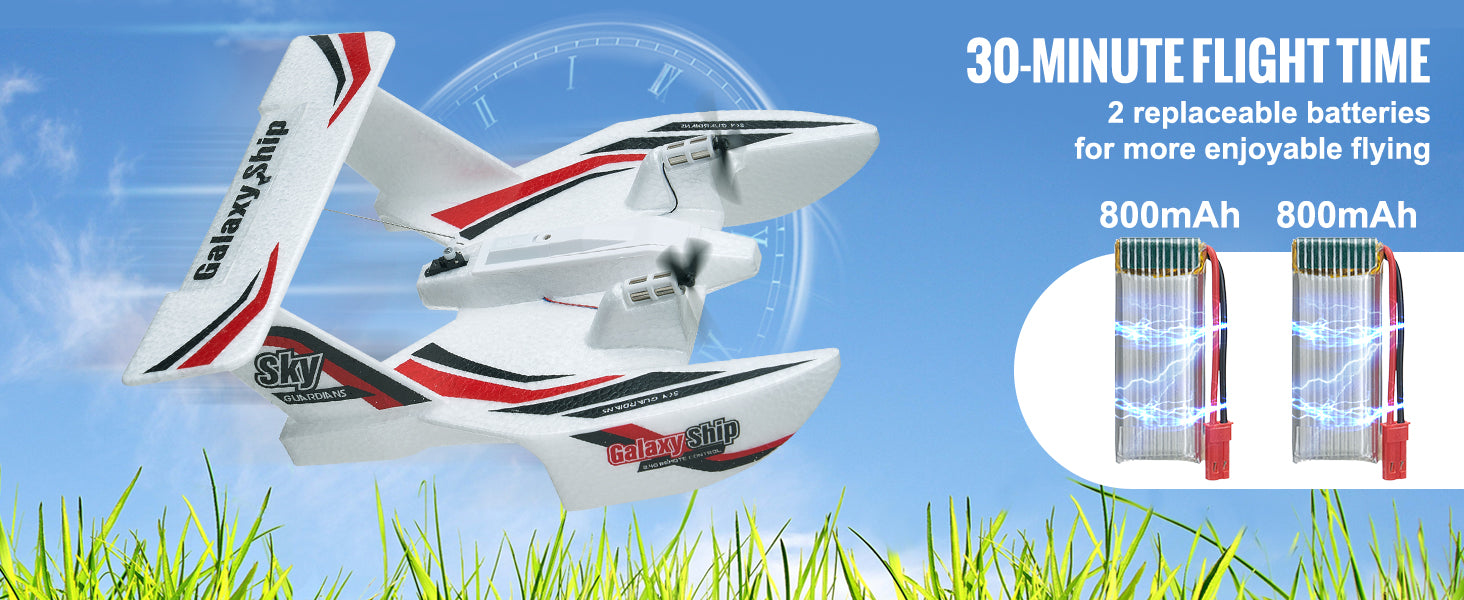 SucceBuy EPP Foam RC Plane 2.4G 3CH Glider – Sea & Land Flying