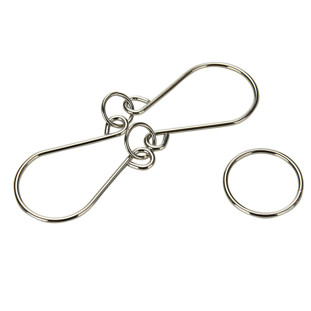 8-Piece Metal IQ Brain Teaser Set – Montessori Wire Puzzles for Kids & Adults