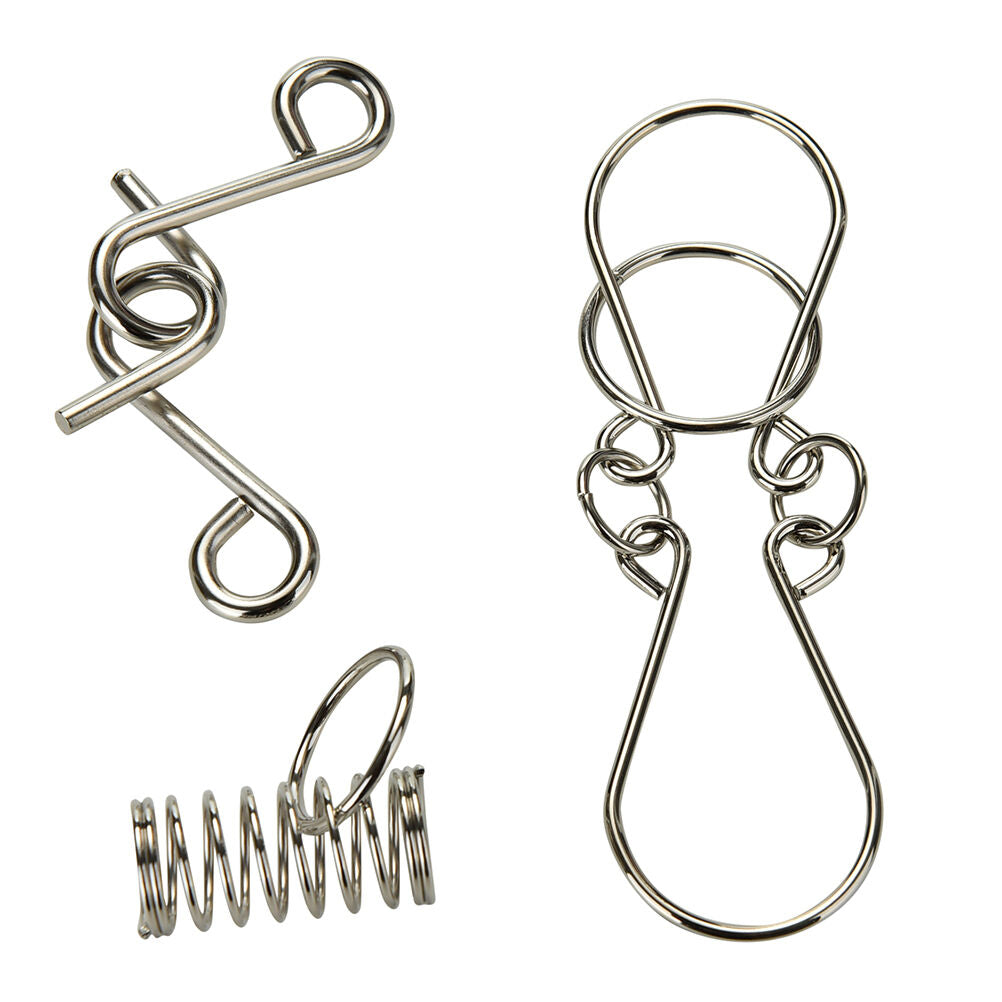 8-Piece Metal IQ Brain Teaser Set – Montessori Wire Puzzles for Kids & Adults